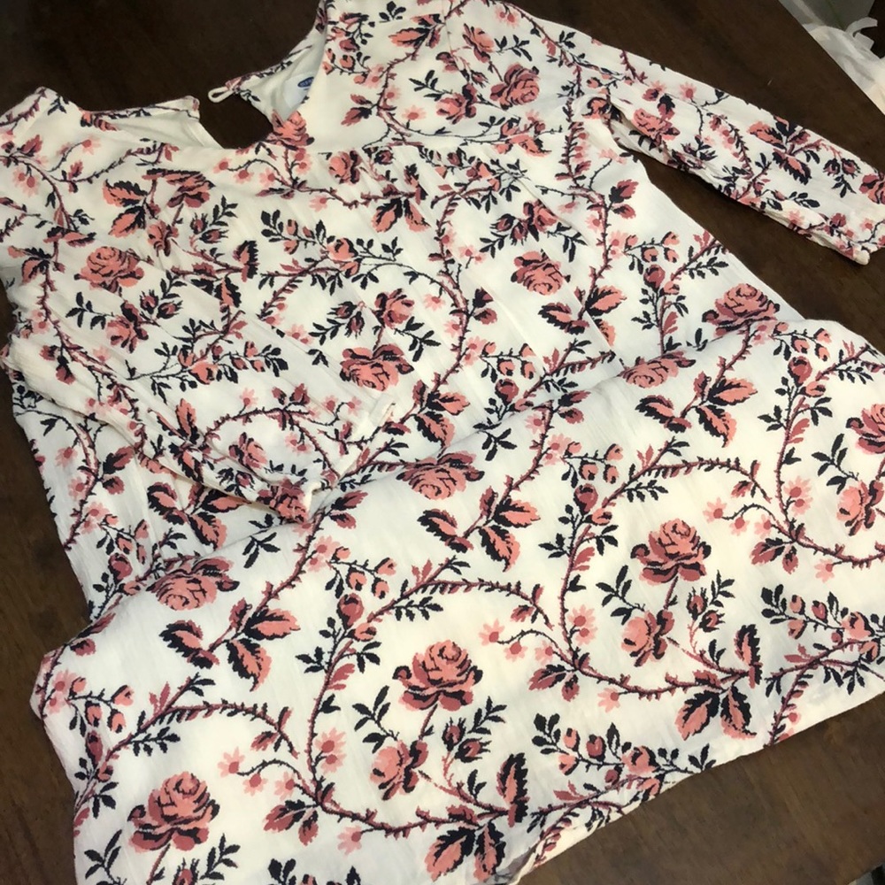 Off white floral dress